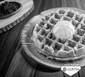 Golden Honey Delight Waffle