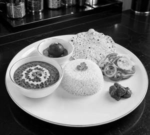 Dal Makhani Rice Thali