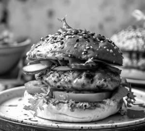 Tandoori chicken burger