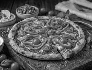 Tomato and Capsicum Pizza [7 inches]