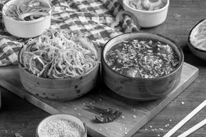 Veg Manchurian with Noodles                                                        