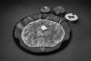 Open Butter Masala Dosa