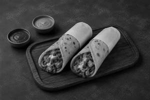 Veg schezwan cheese frankie