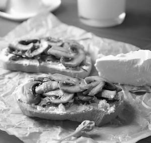 Mushroom Cheese Toast