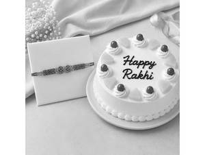Pineapple Rakhi Cake + Rakhi