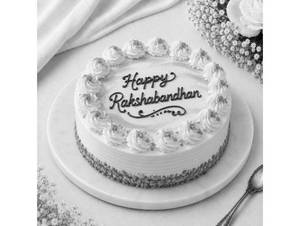 Butterscotch Rakhi Cake + Rakhi