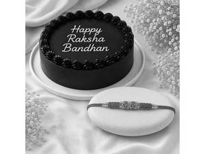 Chocolate Rakhi Cake + Rakhi