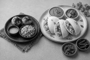 Combo Of Litti Chokha + Stuffed Idli