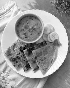 Kurkura Paratha (With Longi Aloo Sabzi)