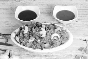 Mushroom Schezwan Fried Rice