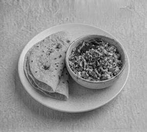 Chapathi with egg burji