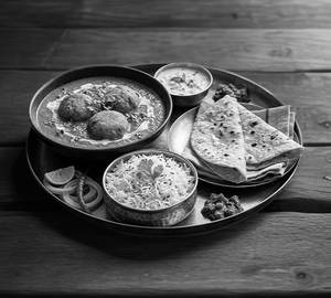 Aloo Kofta Curry + 2 Roti + Rice