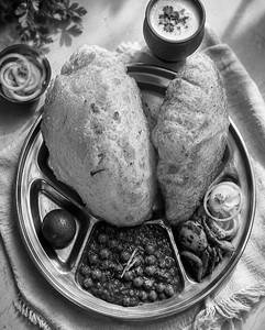 Chole Bhature + 1 Chass + 1 Pc Gulab Jamun