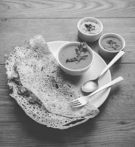 Onion Rava Masala Dosa