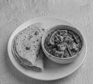 Chapathi with paneer curry