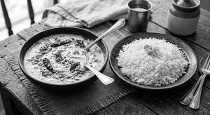 Dahi Tadka And Rice