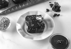 Dark chocolate brownie