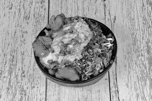 Chicken triple fried rice