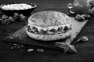 Burger pizza