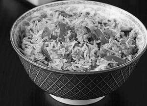 Chilly garlic egg fried rice