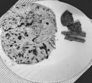 2 paneer onion stuffed paratha