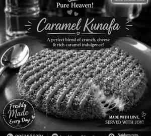 Baked caramel kunafa