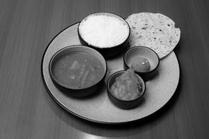 Sindhi kadhi chawal 
