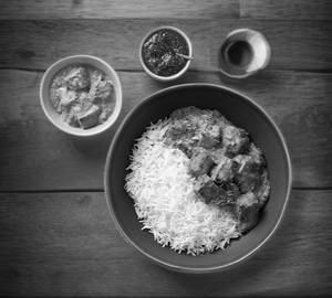 Rice with paneer curry