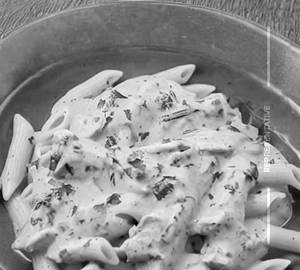 Chicken pastha in white sauce