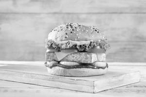 Cheesy Cheddar Paneer Burger