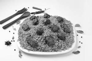Hyderabadi Mutton Kefta Biryani Serves 4