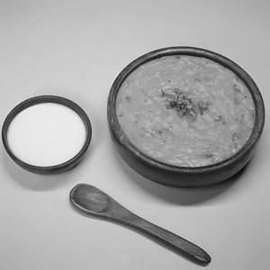 Dal Khichdi with Curd