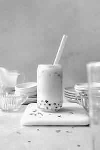 Strawberry Boba Milkshake
