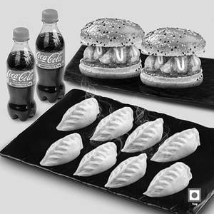 Veg Himalayan Steam Momo 8Pc + Veg Moburg 2Pc + 2 Coke 250ml