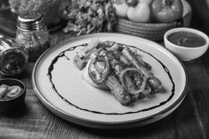 Grilled Sausage With Mashed Potato