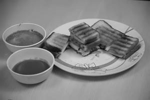 Vegetable grilled sandwich