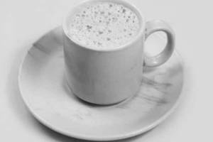 Hot milk coffee