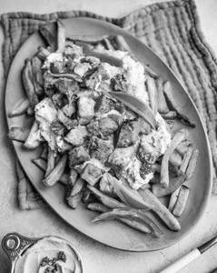 Shawarma with french fries
