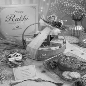Caramel leather  Rakhi Basket-O
