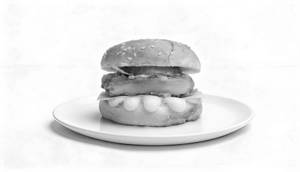 Crispy chicken burger