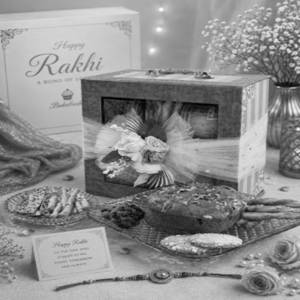 The lavender bloom Rakhi basket-O