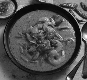 Without Rice Thai Curry Prawns Serve