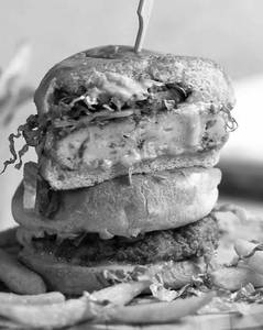 Prawns burger