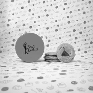 SMALL TIN GIFT BOX (4 COOKIE)