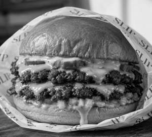 American smash burger double