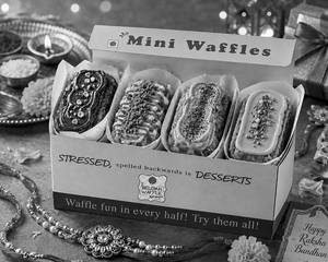 Exotic Mini Waffle Rakhi Hamper Box