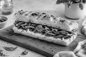 Italian Focaccia Veg Sandwich