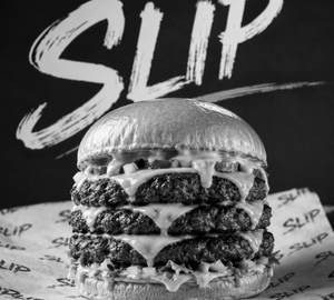 Asian inspired smash burger double