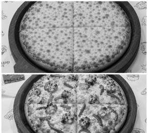 Margherita+paneer mix pizza 8 inches