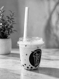 Cranberry Fruit Boba With Milk